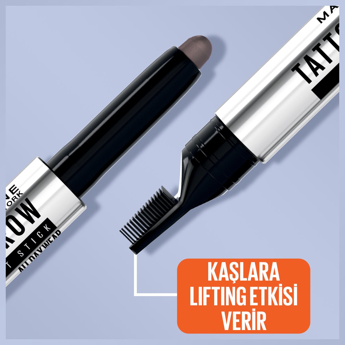 Maybelline New York Tattoo Brow Lift Kaş Kalemi - 03 Medium Brown (Orta Ton) - Melori