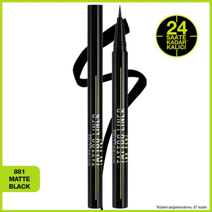 Maybelline New York Tattoo Liner Ink Pen - Matte Black - Melori