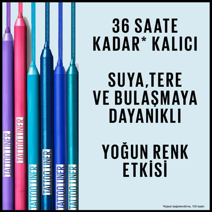 Maybelline New York Tattoo Liner Jel Göz Kalemi - Vivid Green - Melori