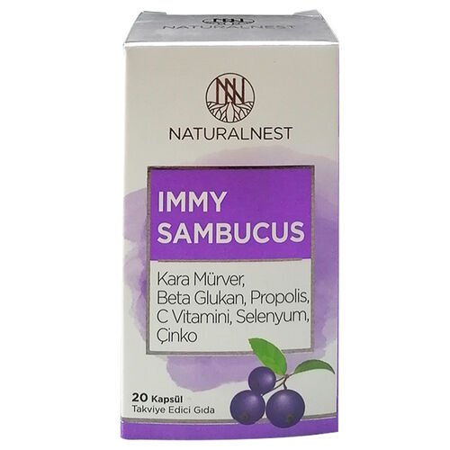 Naturalnest Immy Sambucus Takviye Edici Gıda 20 Kapsül - Melori