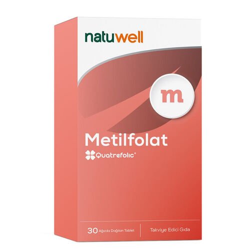 Natuwell Metilfolat Takviye Edici Gıda 30 Ağızda Dağılan Tablet - Melori