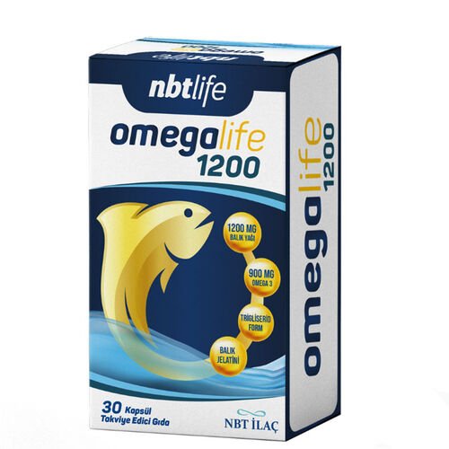 NBT Life Omegalife 1200 Omega 3 30 Kapsül - Melori