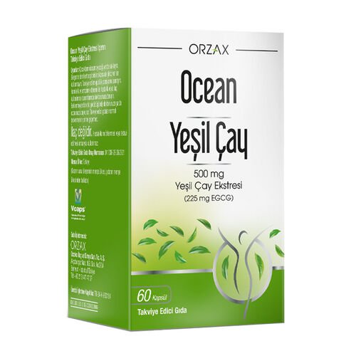 Orzax Ocean Green Tea Takviye Edici Gıda 60 Kapsül - Melori