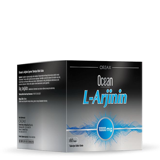 Orzax Ocean L - Arjinin 1000 mg Takviye Edici Gıda 60 Saşe - Melori