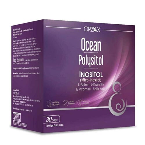 Orzax Ocean Polysitol Takviye Edici Gıda 30 Saşe - Folik Asit 400 µg - Melori