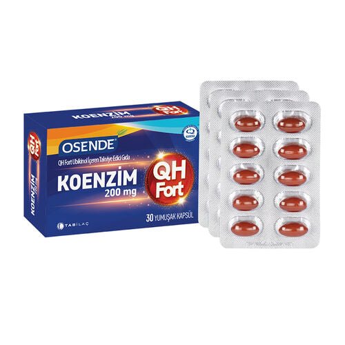 Osende Koenzim 200mg QH Fort 30 Yumuşak Kapsül - Melori