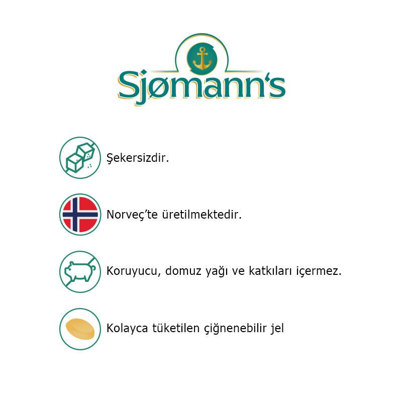 Sjomann’s Biotin 3000 İçeren Takviye Edici Gıda 30 Adet Çiğnenebilir Jel Form - Melori