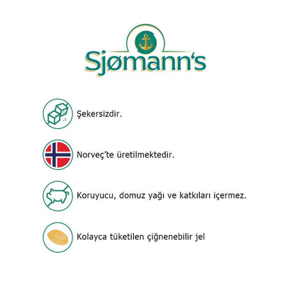 Sjomann’s Biotin 3000 İçeren Takviye Edici Gıda 30 Adet Çiğnenebilir Jel Form - Melori