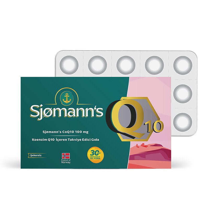 Sjomann’s CoQ10 100 mg İçeren Takviye Edici Gıda 30 Adet Çiğnenebilir Jel Form - Melori