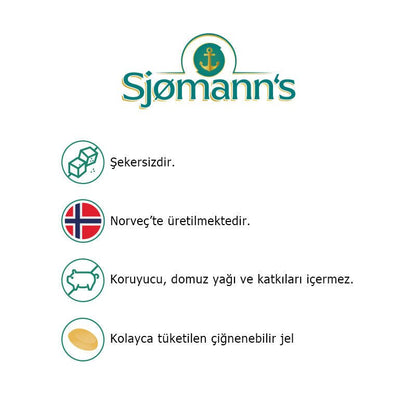 Sjomann’s CoQ10 100 mg İçeren Takviye Edici Gıda 30 Adet Çiğnenebilir Jel Form - Melori
