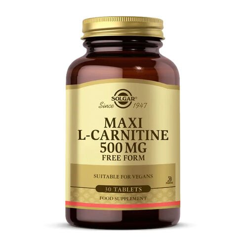 Solgar Maxi L - Carnitine 500 mg 30 Tablet - Melori