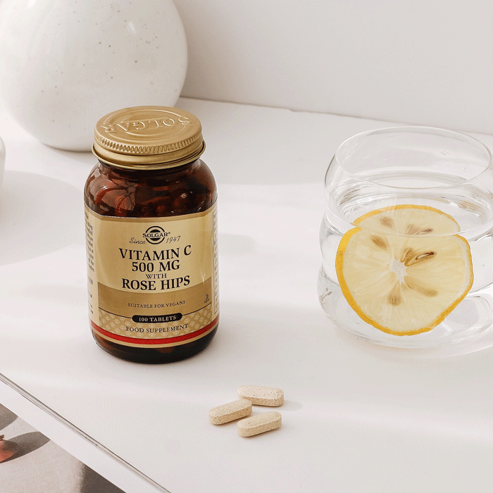 Solgar Vitamin C 500 mg with Rose Hips 100 Tablet - Melori