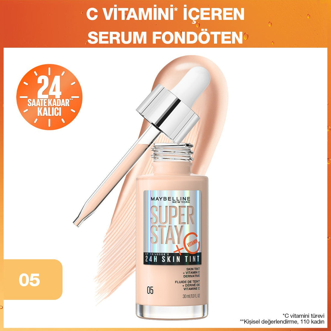 Super Stay Skin Tint Fondöten - 05 - Melori