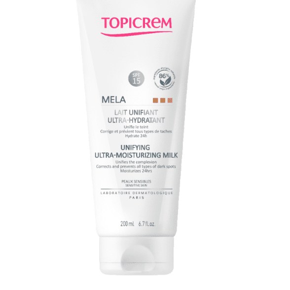 Topicrem Mela SPF 15 Ultra Moisturizing - Leke Karşıtı Vücut Sütü 200ml - Melori