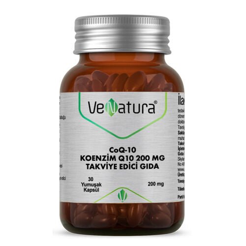 Venatura CoQ - 10 Koenzim Q10 200 mg Takviye Edici Gıda 30 Kapsül - Melori