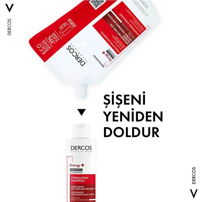 Vichy Dercos Energising Dökülme Karşıtı Şampuan Refill 500 ml - Melori